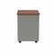 Linea Italia Metal Mobile File Cabinet, 17 inW x 20 inD x 24 inH, Cherry Laminate ZUC106 - alternate 7
